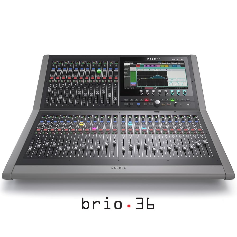 Our new Calrec Brio 36 now available to hire